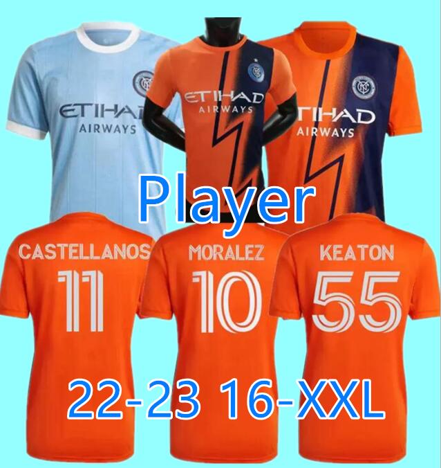 

2022 2023 NewYork City soccer jersey Fans Player Version Moralez HEBER Castellanos New York FC football shirts GRAY RODRIGUEZ TALLES MAGNO KEATON camesitas de futol
