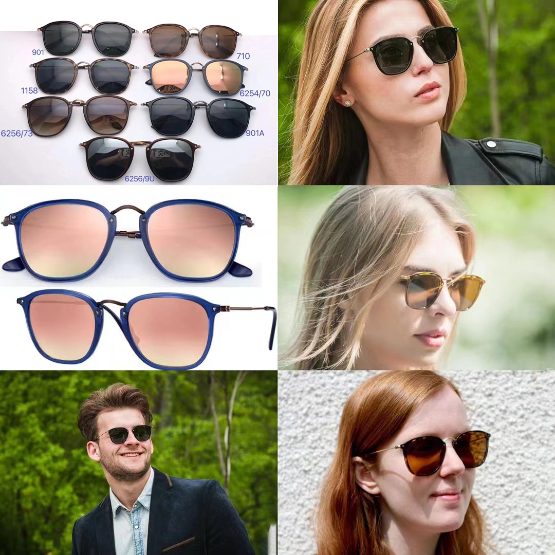 

new designer sunglasses women square High Bridge Fit 2448 mens sun glasses top quality UV400 Protection Glass Lens Lightweight Frame Driving Fashion Beach Shades