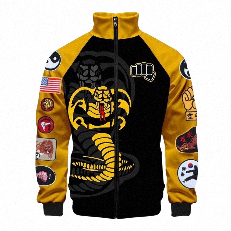 

men's Hoodies & Sweatshirts TV Show The Karate Kid Kai Men Zipper Hooded Jackets Long Sleeve 3D Stand Collar Sweatshirt Clothes W98X#, 3djk-204
