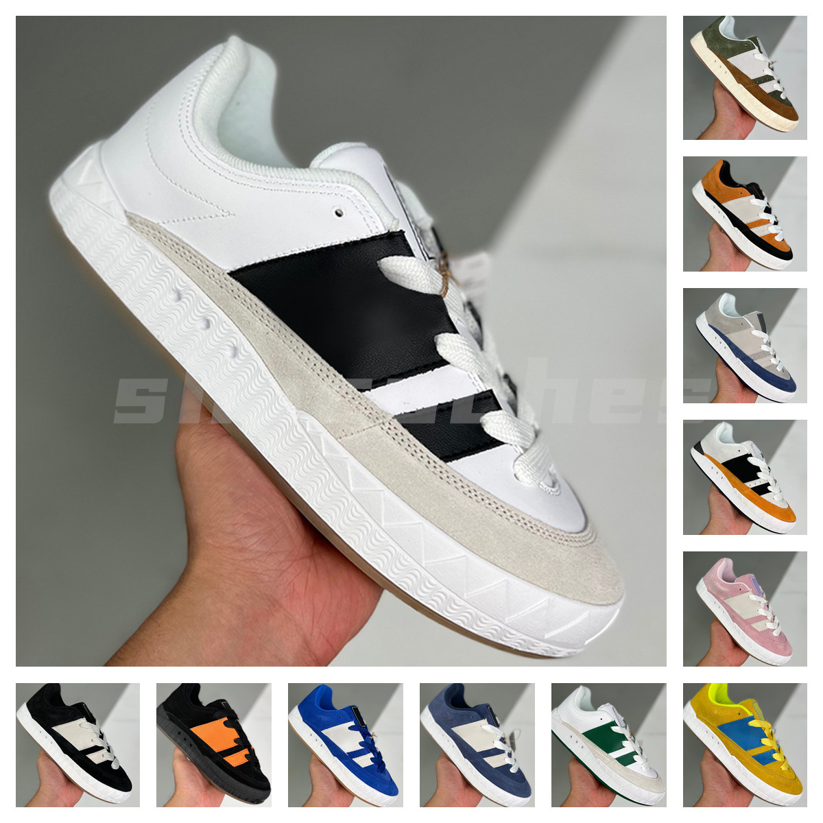 

2022 designer mens womens shoe Suede black leather thick soles wide laces were born in adimatic returned Multiple Classic men woman Low shark bread Skate shoes 36-45, I need look other product