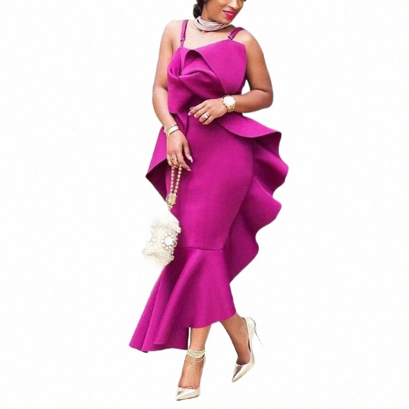 

casual Dresses Sexy Dress Women Spaghetti Stra Bodycon Ruffles Ankle Length Elegant Evening Night Party Dinner Vestidos Mujer q1W4#, White dress