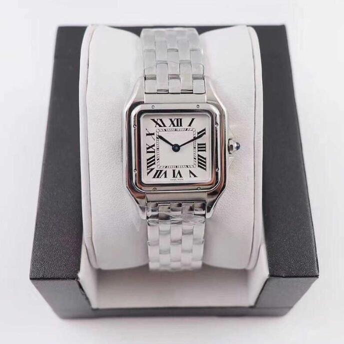 Wristwatches Rectangular Square Girls Watches Women Watches New Fashion 22mm dial Gold Stainless Steel Quartz Lady Watch With diamond-image-791065188