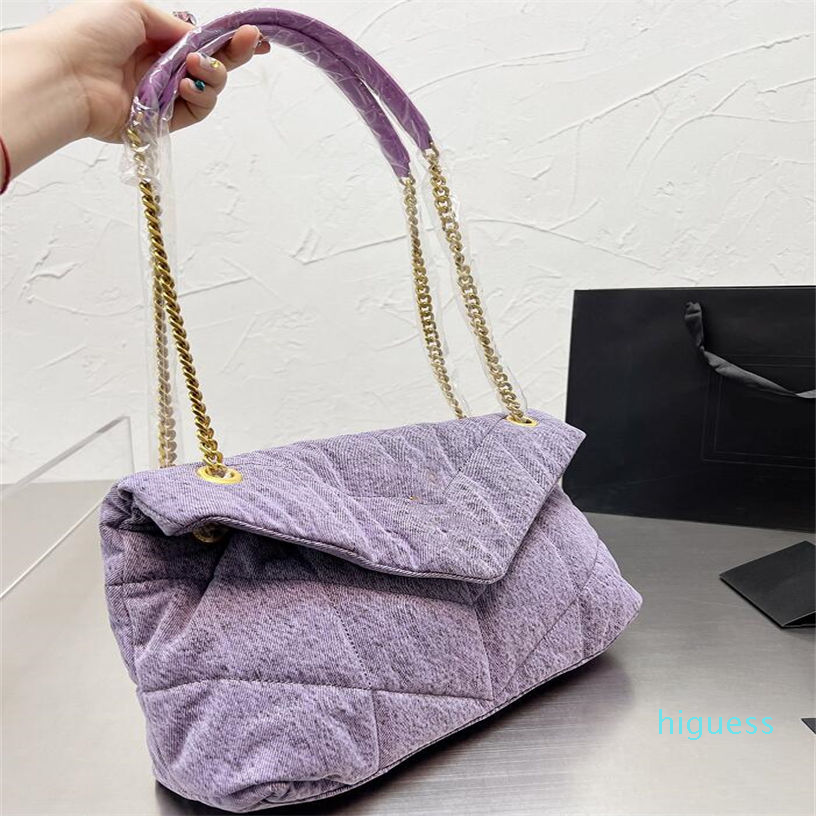2022-Denim Designer cross body Bag Luxurys Women Flap Cowboy Messenger Wallet High Quality Classic Letters Canvas Fashion Shoulder Tote Bag