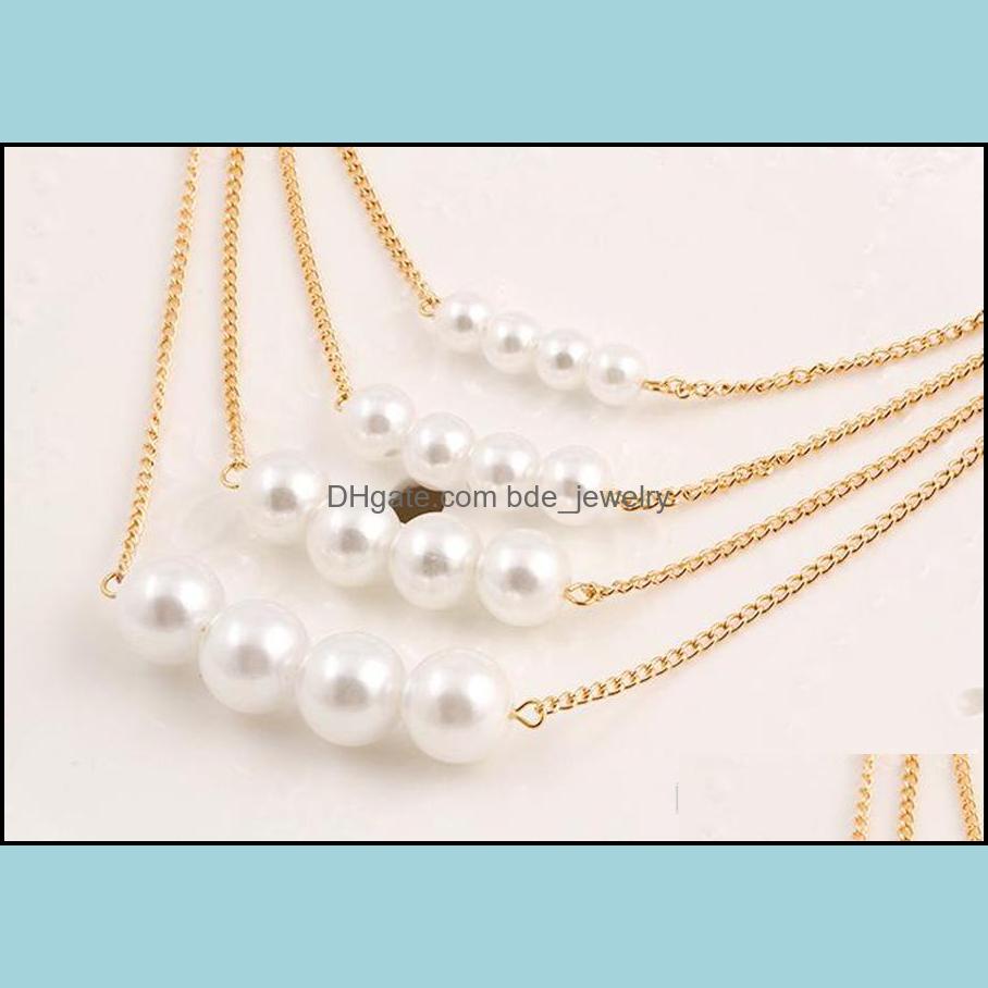 Pendentif Colliers Pendentifs pour femmes Bijoux turcs coréens Chaîne plaquée or 18 carats Longues chaînes de charmes Perle Drop Livraison 20 Bde