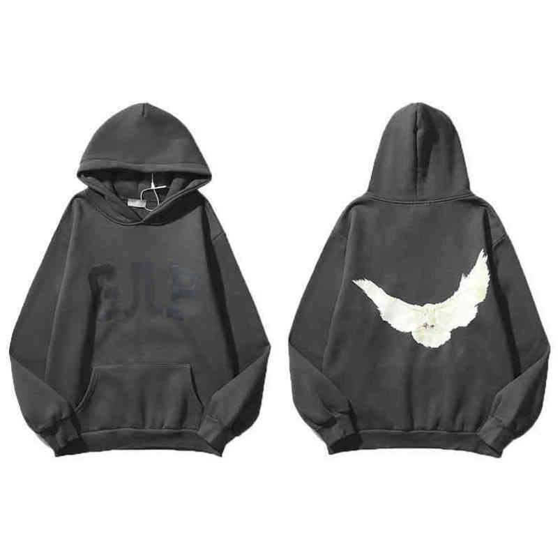 

22SS Designer Kanyes Classic Hoodie Balenciga Three Party Joint Name Peace Dove Printed Mens And Womens Yzys Oversize Pullover Sweater Hooded Jacket, No sale