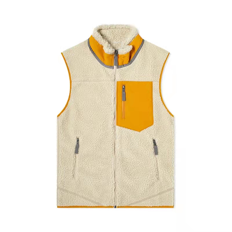 designer vests Jacket lamb fleece oversized vest for mens and womens outwear couple cashmere patagonias warm down loose coats wwPFNT