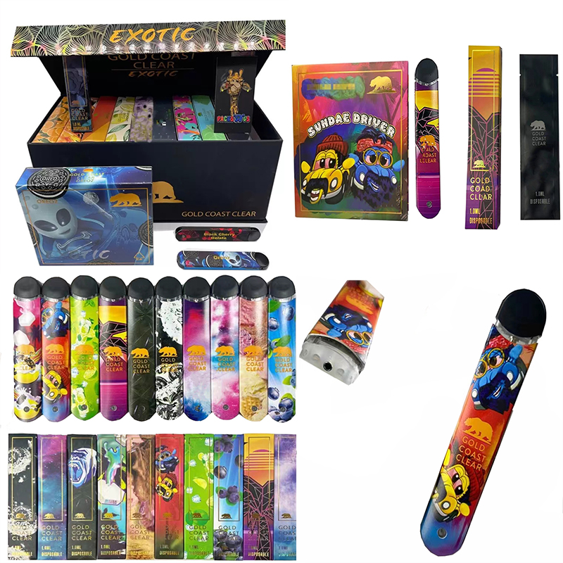 

GOLD GOAST Disposable Vape Pen E Cigarette 1ml 280mah Ceramic Empty Coil Vape Cartridges Rechargeable Battery For Thick O