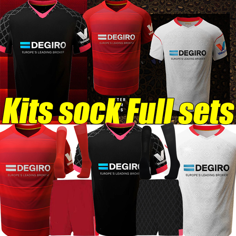 

22/23 SevillaS Soccer Jersey 3rd 2022 2023 fans player version EVER BANEGA EN-NESYRI NAVAS DE JONG EL HADDADI REGUILON LAMELA Football Shirt Men kids Kits sock Full sets, 22-23 home kit