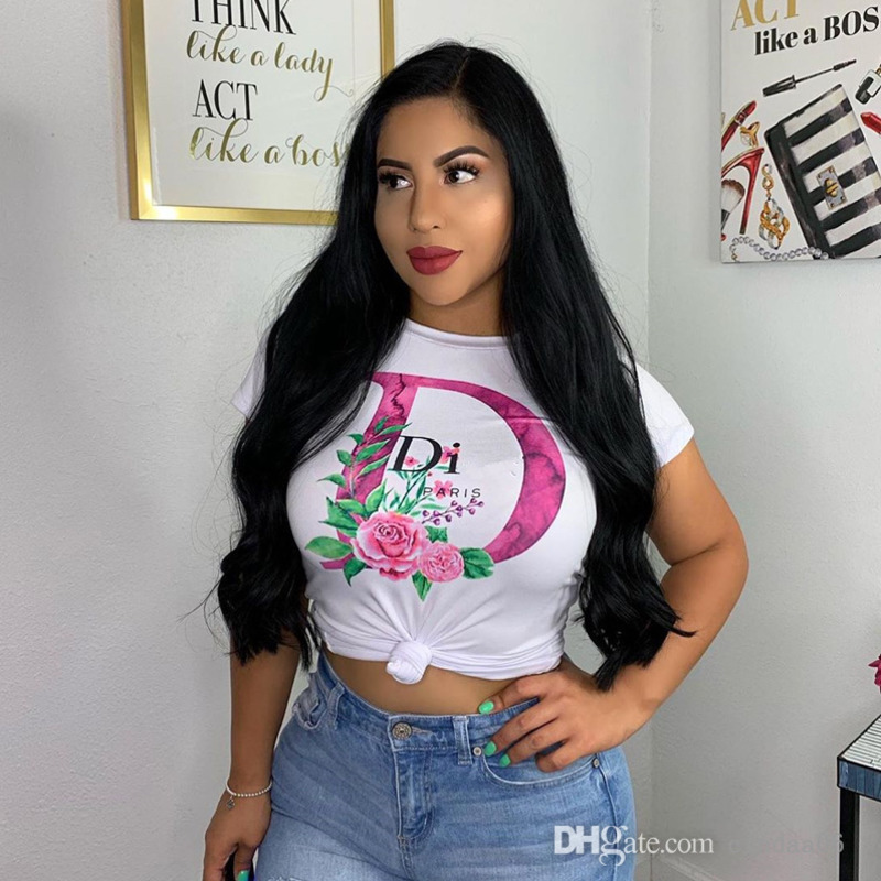 

2022 Famous Women White T-shirt Short Sleeve Letter Print Tee Designer Tops, #1