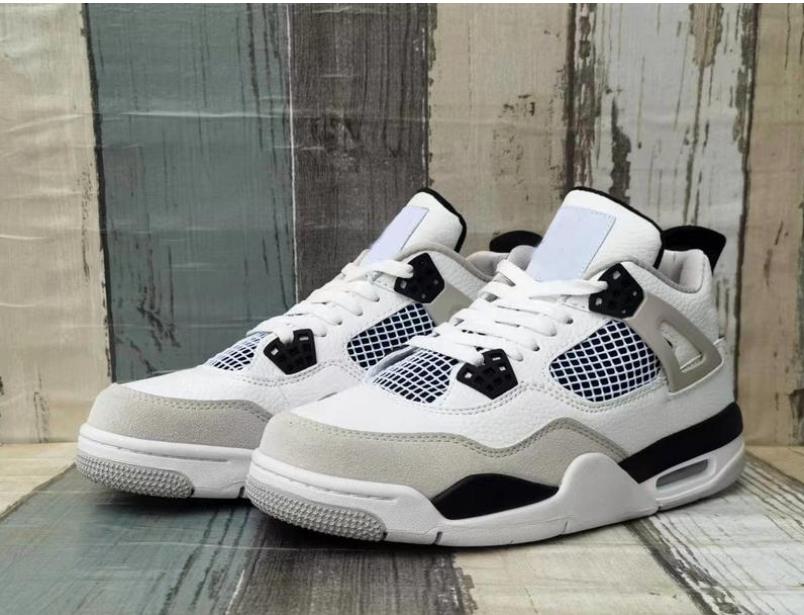 

High Quality Jumpman Men Women 4 4s Basketball Shoes Military Black White Oreo Fire Red Bred Mens Trainers Sports Sneakers with box 36-47, 11