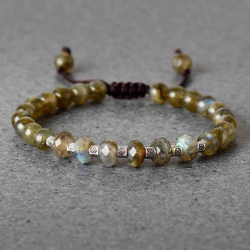 Bangle Designer Men Women Bracelet Laradorite Apatite Friendship s Punk Lovers Meditation Jewelry Gifts