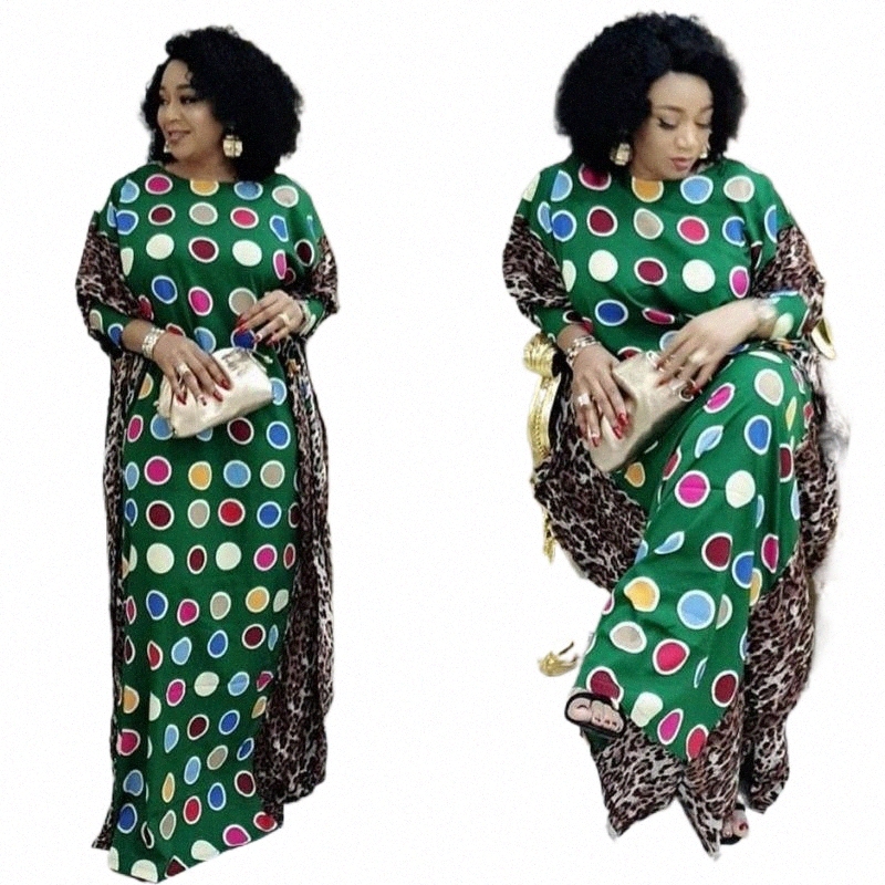 

ethnic Clothing African 2 Piece Dress Sets Women 2021 Africa Muslim Long Dresses Print Abaya Ropa Islamic Clothes Moroccan Kaftan Robe z98c#
