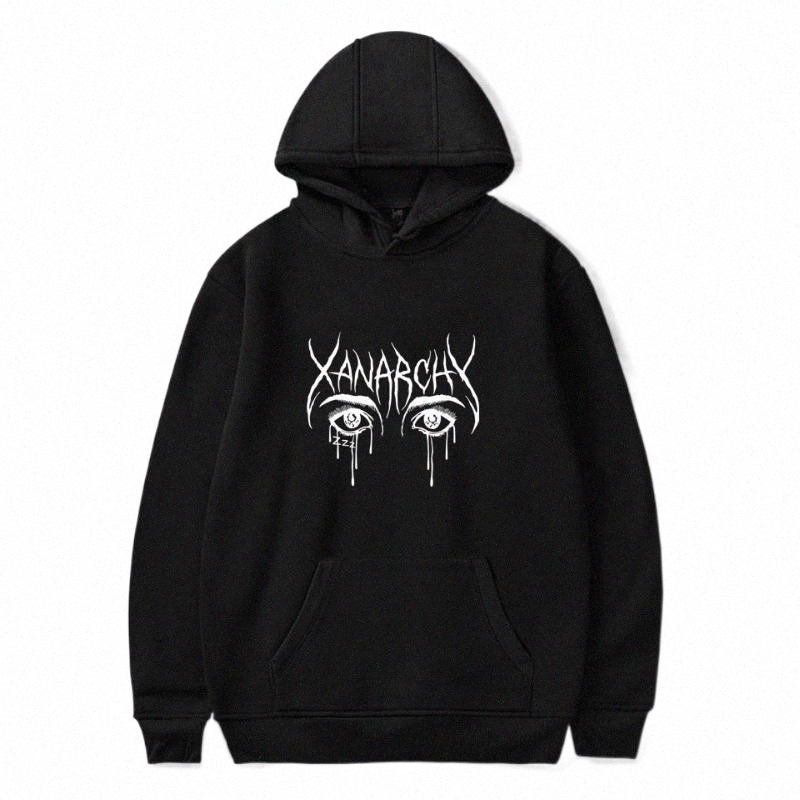 

men's Hoodies & Sweatshirts Lil Xan Xanarchy Men Women Casual Hooded Sweatshirt Autumn Harajuku Fashion Hip Hop Hoodie Pullover Hoody b5CU#, Navy bule