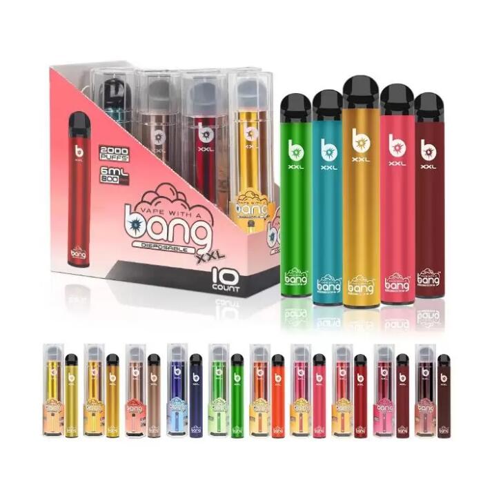

bang xxl E Cigarettes Disposable Vape 8 ml MESH Coil Pods 850mah Recharged Battery Vapes Box Device elux legend