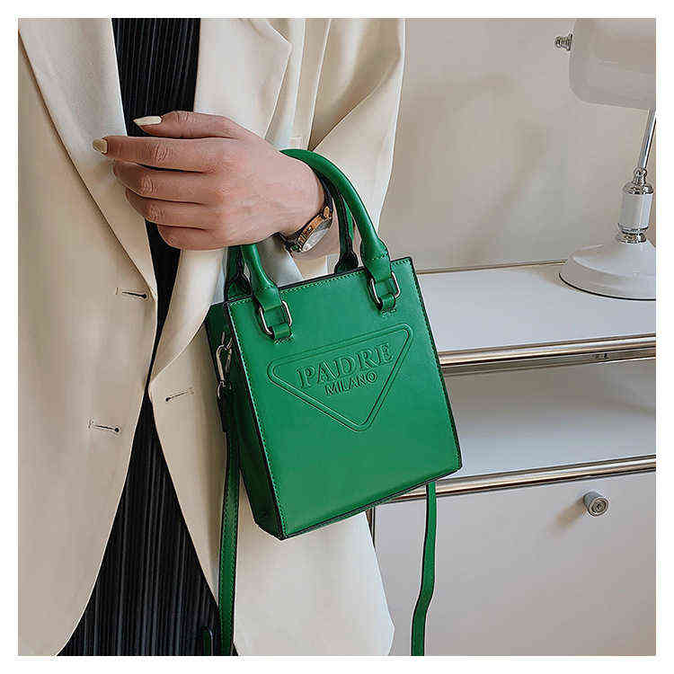 

Handbags Spring and summer 2022 new women's single shoulder cross messenger solid color small square music organ, White