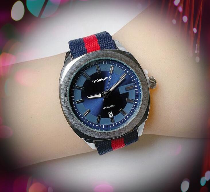 

Top Model Mens Womens Bee Lovers Quartz Watches 41mm Red Blue Green Nylon Strap Unisex Couples Classic Fashion High Quality Imported Crystal Mirror Wristwatches, As pic