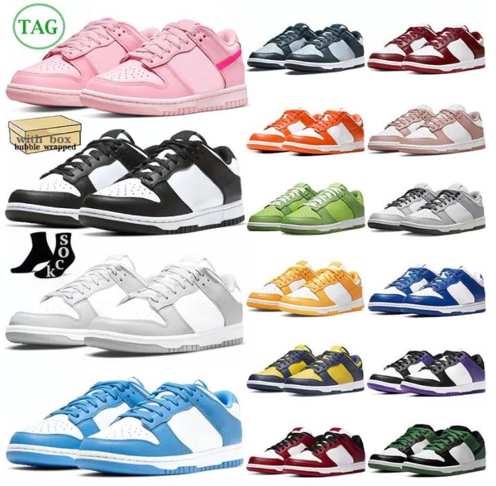 

With Box Panda Casual Shoes for Men Women Running Sneakers Riple Pink Argon Jackie Robinson UNC Grey Fog Rose Whisper Laser Orange Trainers Sneakers, 48
