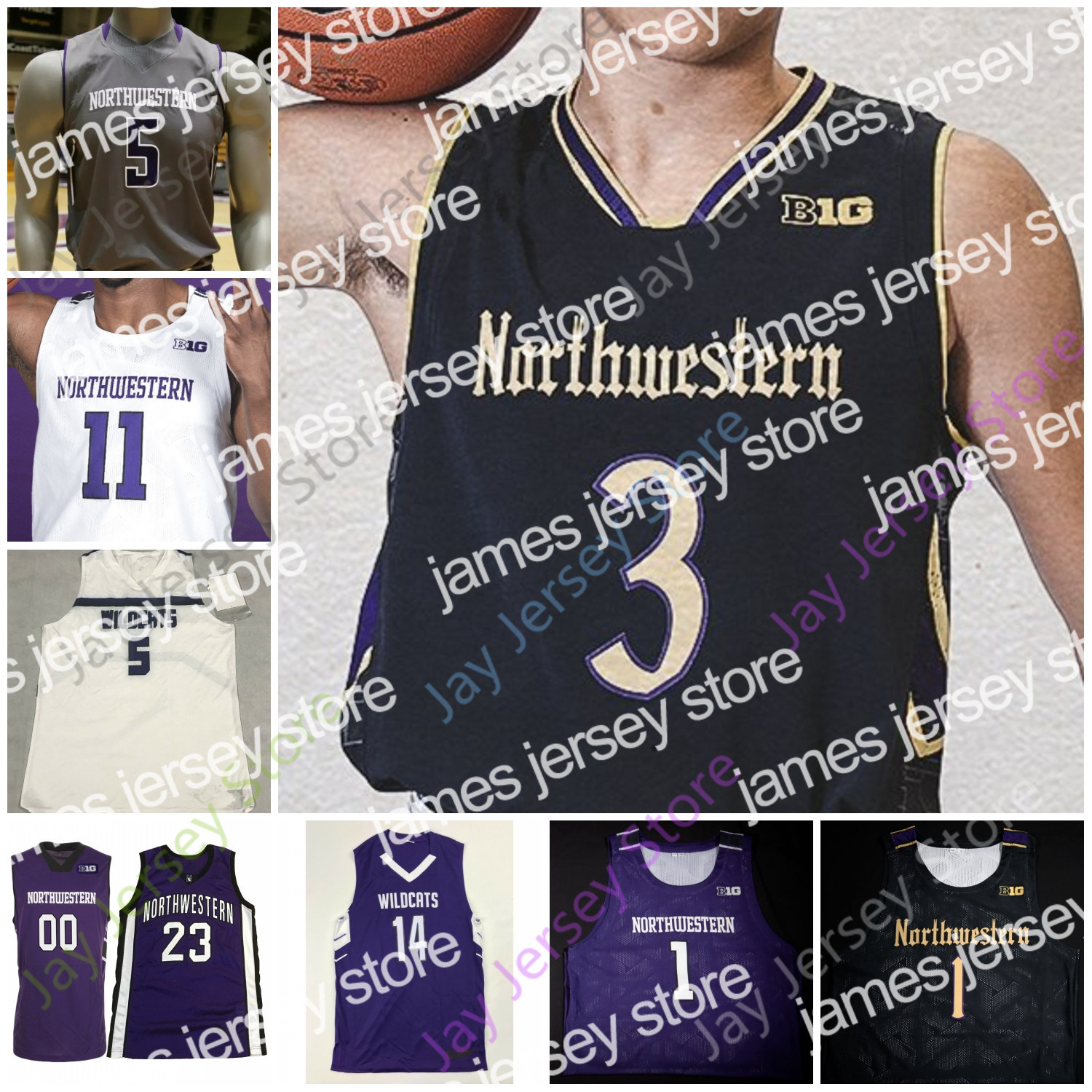 

2022 2020 Northwestern Wildcats Basketball Jersey NCAA College Pete Nance Pat Spencer Miller Kopp Ryan Young Boo Buie Gaines Robbie Beran Turner, Purple iii