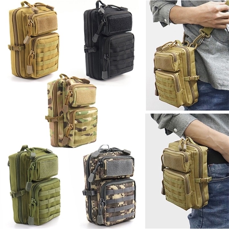 

Multifunction Tactical Pouch Military Molle Hip Waist EDC Bag Wallet Purse Phone Holder Bags Camping Hiking Hunting Fanny Pack 220818, Cp-1