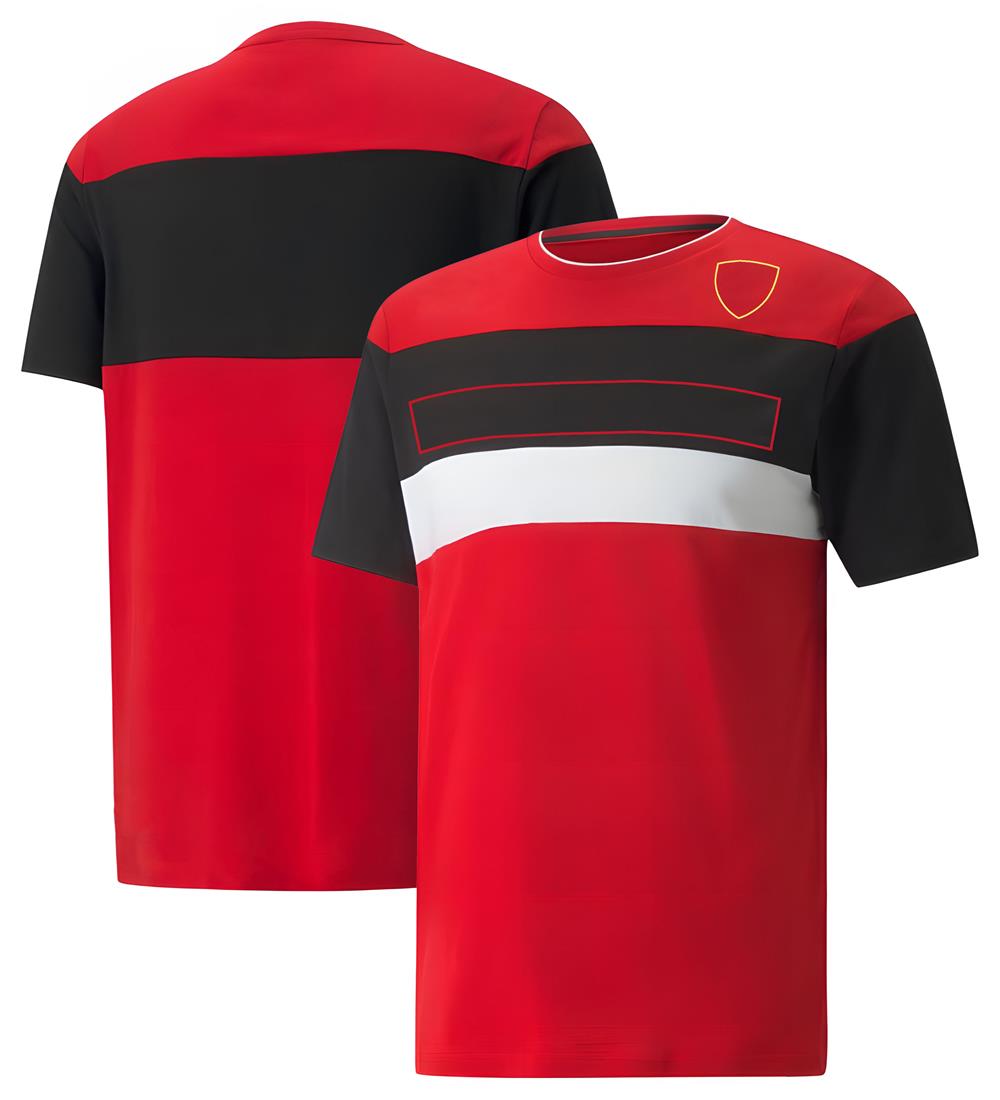 Combinaison de course F1 pour hommes, uniforme d'équipe personnalisé, T-shirt d'été à manches courtes, respirant, à séchage rapide, nouvelle coll