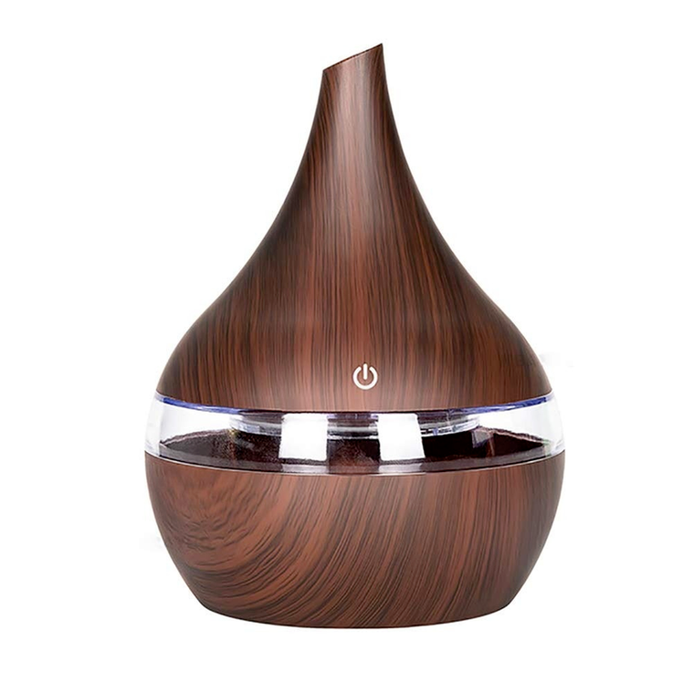 

Humidifiers 300ml USB Electric Aroma Air Diffuser Wood Ultrasonic Humidifier Essential Oil Aromatherapy Cool Mist Maker for Home