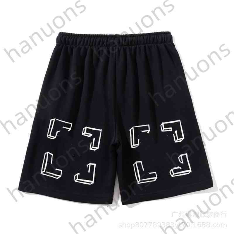 

Off Summer Shorts Simple Arrow Short Ow Men's and Women's Beach Pants White Mother of Printing x, 22