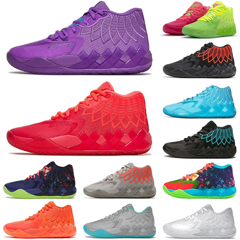 

Fashion LaMelos Ball MB.01 Mens Basketball Shoes Big Size 12 Not From Here Red Blast Be You Buzz City Galaxy UFO Sneakers Sports Rick and Morty Purple cat Top quality 40-46, # beige