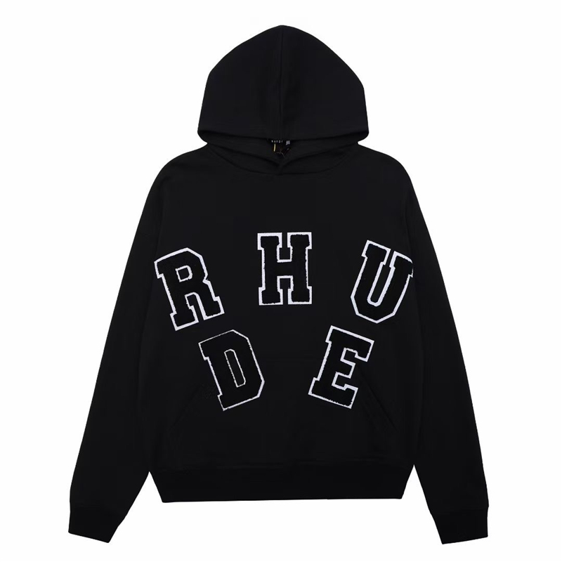 

Black Hoodie Men Women 1 Best-Quality Embroidered Terry Pullover