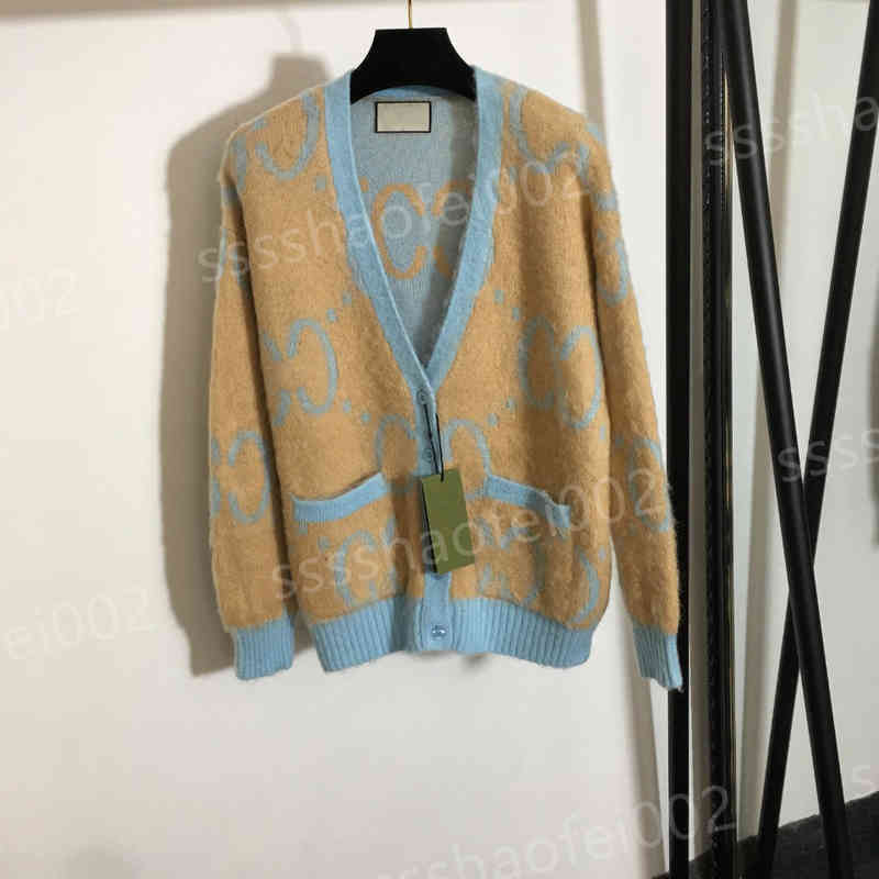 

Womens Designer Cardigan Sweaters Street Brand High Quality Thick Sweater 2022FW Classic Logo Print Knit Jackets Luxury Tops Women Clothing 0912, 16