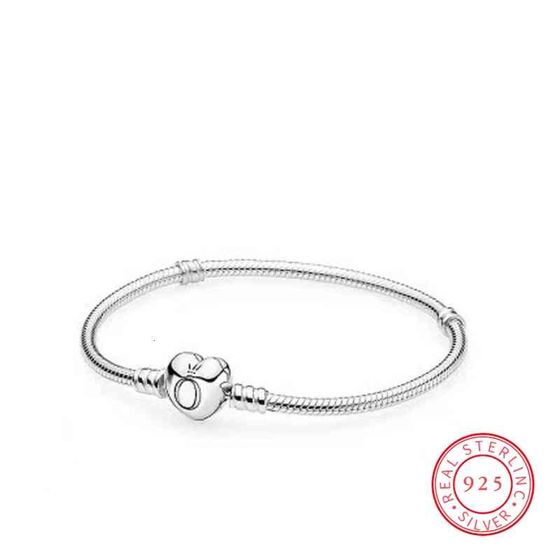 

Bangle Designer 925 Sterling Silver Heart Lock Bracelet Wedding Jewelry s for Women 925 Original
