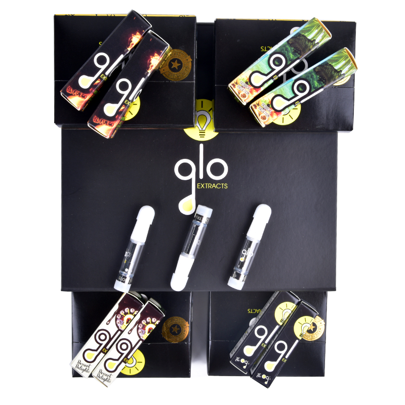 

Empty GLO Vape Cartridges Atomizers Extracts Oil Vapes Pen Atomizer Packaging E Cigarettes Carts Glass Thick Oil Vaporizer Pens