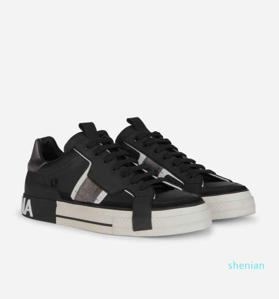 

-Top Luxury Calfskin Zero Custom Sneakers Shoes Men's Sports Lace Up Trainers Technical Portofino Casual Comfort Walking EU38-46