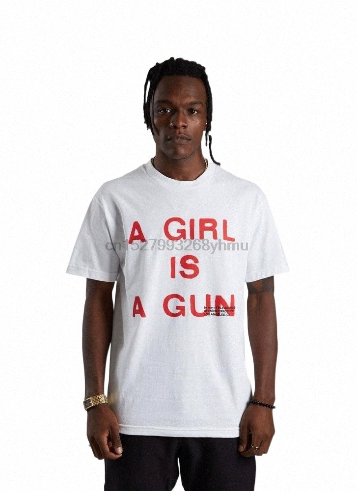 

men's T-Shirts A Girl Is Gun Shirt H6pv#, Women-black