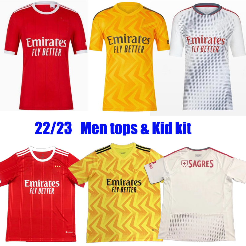 

Temporada 22 23 Benfica soccer jersey RAFA Roupas de futebol 2022 2023 Home Away Third SEFEROVIC WALDSCHMIDT EVERTON PIZZI Men Adult kids tops kits Football shirt, Third with patch