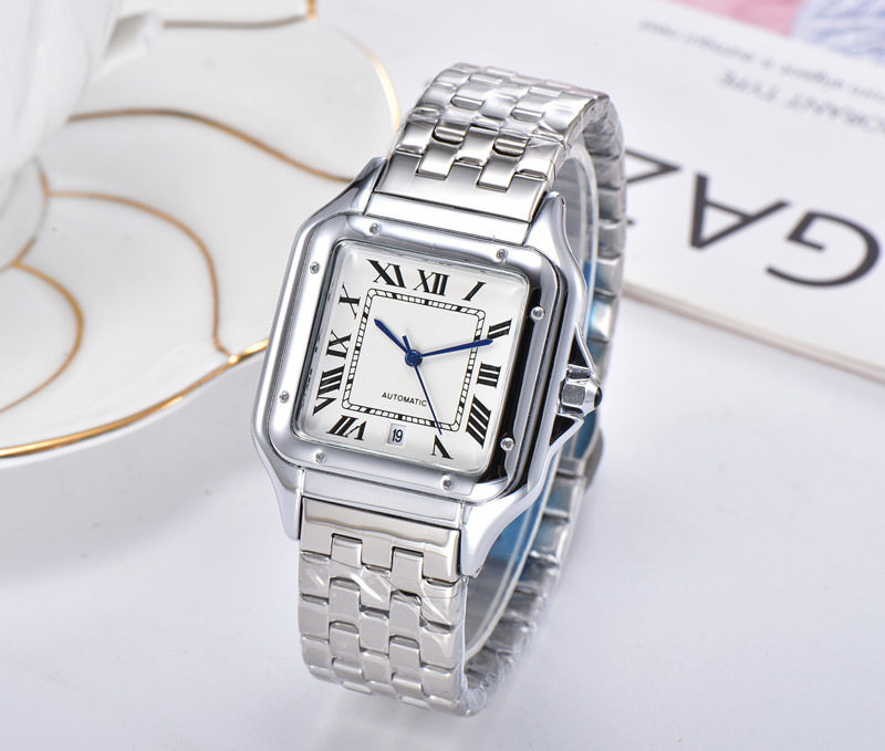 

Mens Watch Quartz movement Watches 40MM All Stainless Steel Business Wristwatch Strap Adjustable Montre de Luxe Self-wind Fashion Wristwatches