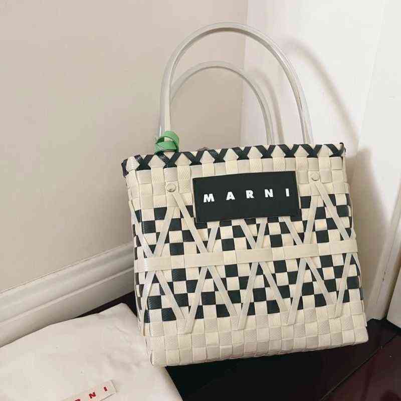 Sacs à main designer marn panier à légumes sac à main sac à main caritatie de vacances de magasinage en noir et blanc correspondant 2022 Nouveaux