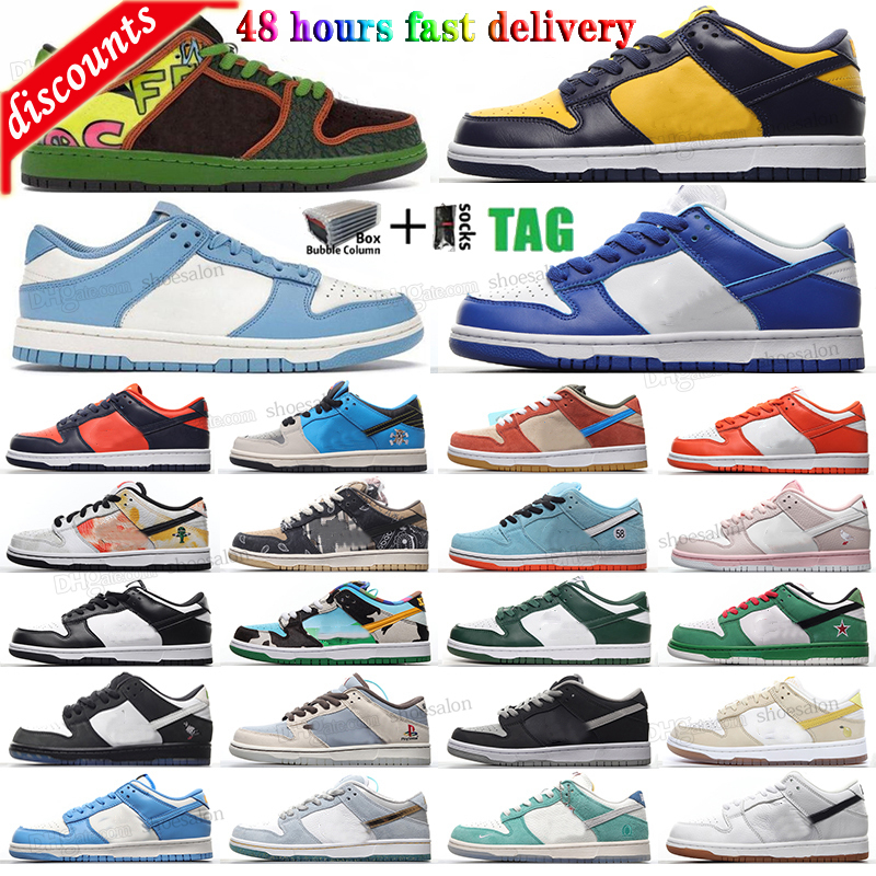 

2022 with Box Women Chunky University Blue Stars Casual Shoes Low Authentic Unc Grateful Dead Coast Mens Trainers Sb Dunks Dunksb Sbdunk Sneakers, Customize