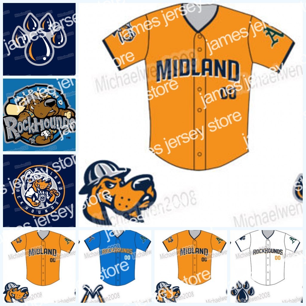 

2022 MILB Midland RockHounds Baseball Jersey Custom Men Women Youth Baseball Jerseys Any Name And Number Double Stitched