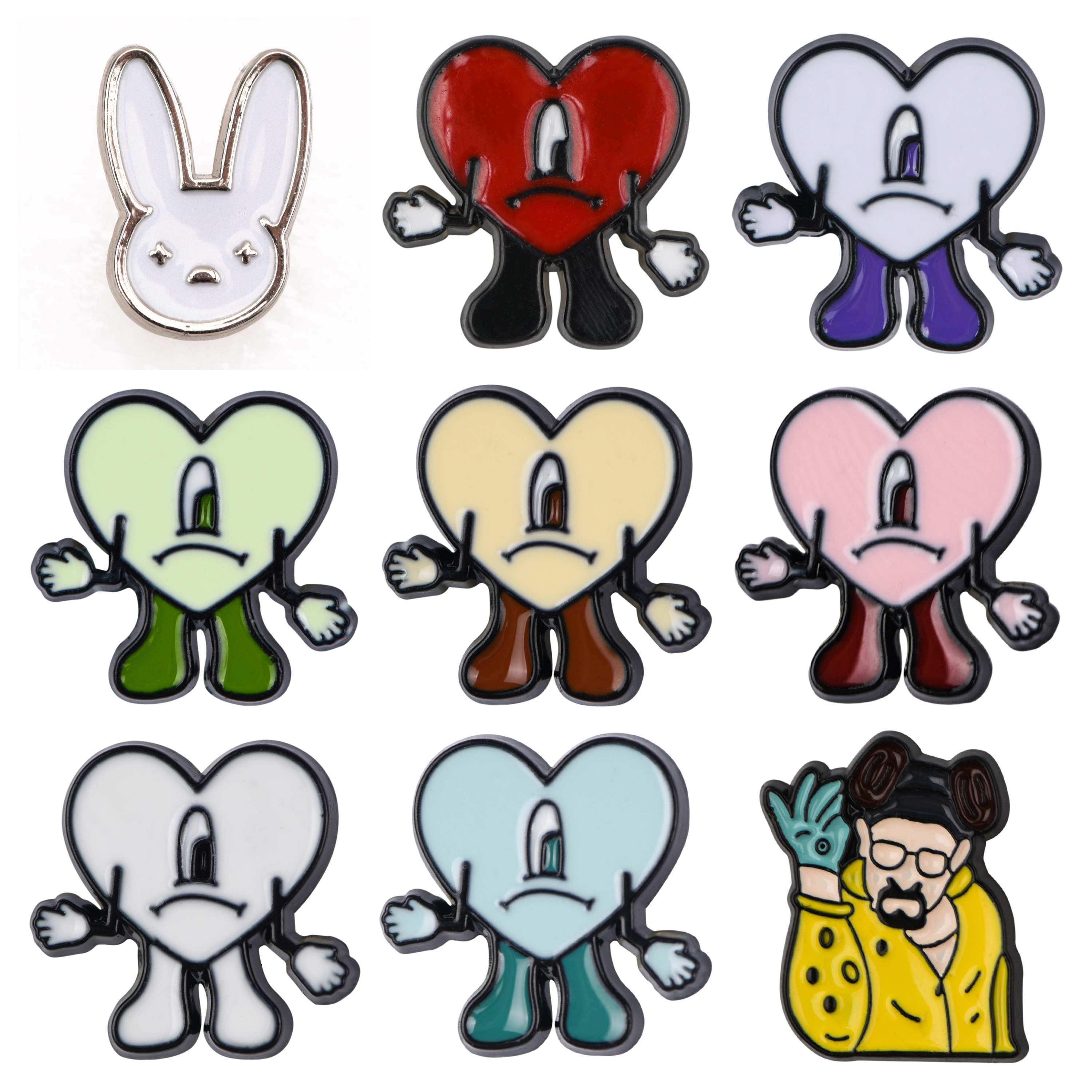 

New Arrival Bad Bunny Watch Charms for Watch Strap Decorative Metal Stud fit Apple iwatch Band Luxury WatchBand Slider Charm Decoration