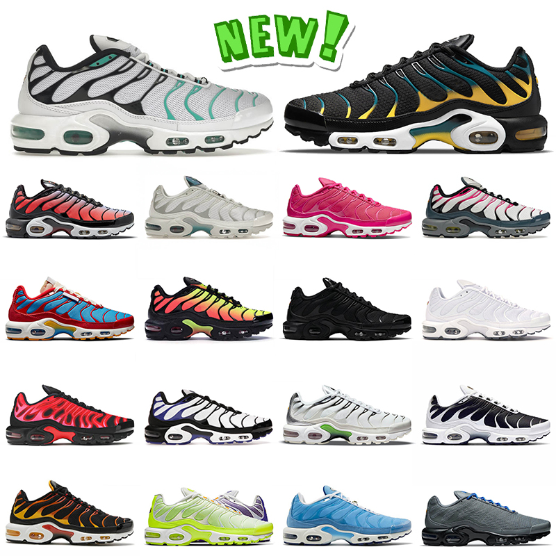 Nouvelle Arrivée Tn Plus Tuned SE Chaussures De Course Hyper Jade Noir Teal Jaune Sisterhood Métallisé Or Rose Prim Run Club Oreo Feu Rouge Unive