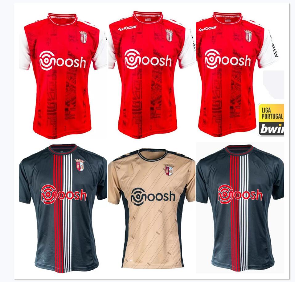 

SC Braga soccer jerseys 2022 2023 Sporting Clube de Braga football shirts 22 23 Galeno Paulinho R.HORTA Medeiros Castro Ricardo Men Uniforms home away third, Red