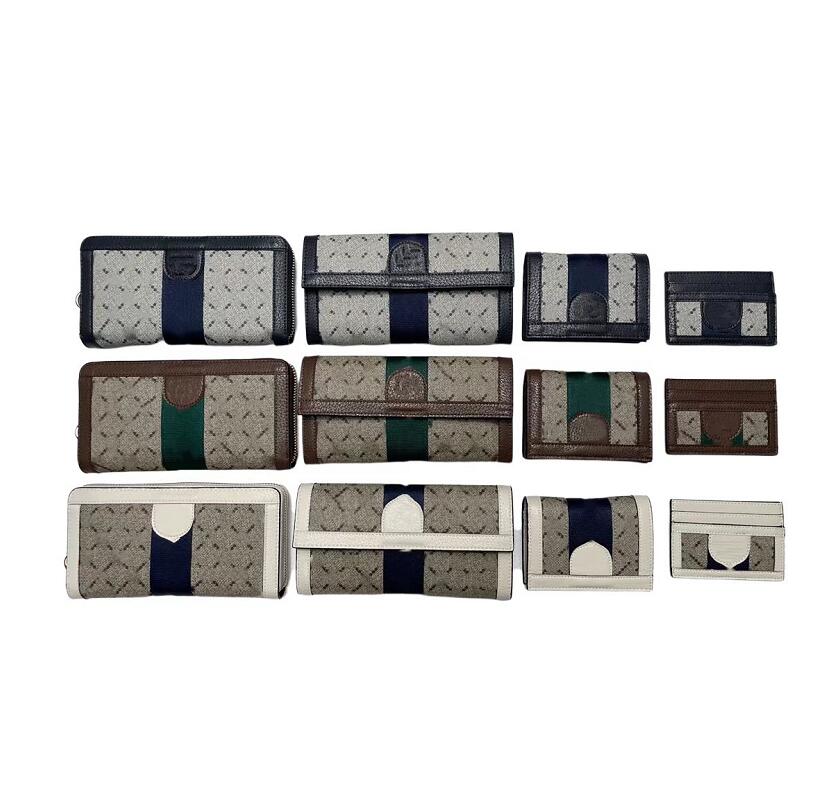 

Luxury Cattlehide Designer Wallets Men Women's Long Wallet Classic Retro Short Change Purse Fashion Unisex Credit Card Bag Clutch Coin Purse