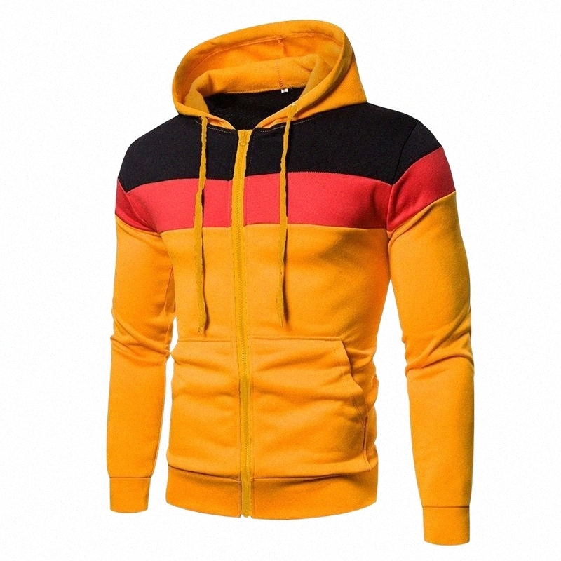 

men's Hoodies & Sweatshirts Fashion Casual High Quality Trend Creative Stitching Design All-match Spring Autumn Hansome Simplicity Hoodie Sw f9Dm#, Yellow