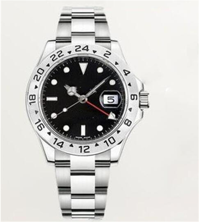 BP factory Wristwatches GMT Vintage 40mm Retro 16570 White Dial Stainless Steel 2813 Movement Automatic mechanical Mens Watch Retro Watches-image-791043874