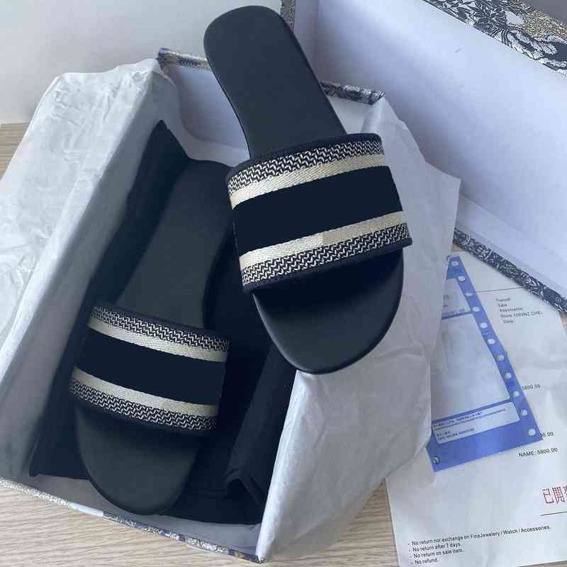 

Slipper Designer Women Slippers Luxury Sandals Brand Real Leather Flip Flop Flats Slide Casual Shoes Sneakers Boots by Fen 001, #box