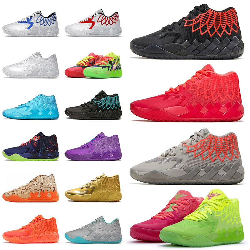 

Outdoor MB.01 Basketball Shoes High quality Rick And Morty For sale Buzz City Sneakers Black Blast Queen Citys Rock Ridge Red Not From Here, Rick and morty red