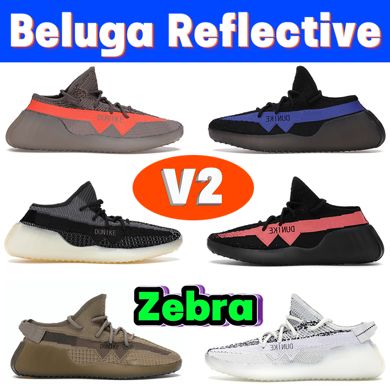 

GAI V2 men Running Shoes Beluga reflective Designer women sneaker dazzling blue Sand Taupe carbon zebra cream white Fashion mens womens sneakers Sports trainers, #48 double box