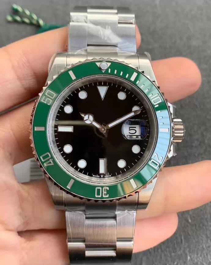 automatic mechanical ceramics watches mens 41mm full stainless steel Gliding clasp Swimming wristwatches sapphire luminous watch good factory-image-791039576