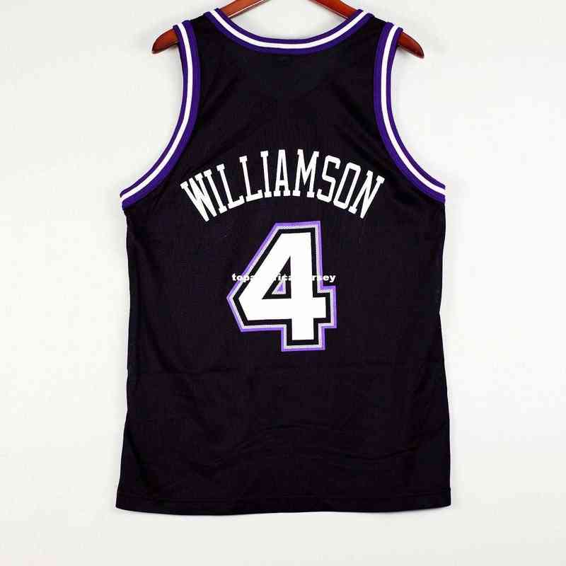100% cousu Corliss Williamson # 4 Champion maillot cousu homme noir gilet taille XS-6XL maillots de basket cousus Ncaa