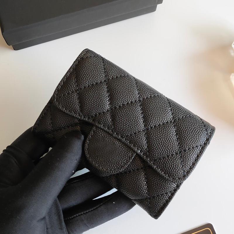 

Cc Tote wallets NEW High quality Flap wallets Fashion clutch Genuine leather wallet Women Purse Credit ID Card Holder Coin Purses Designer Classic Wholesale bag, Empty box only